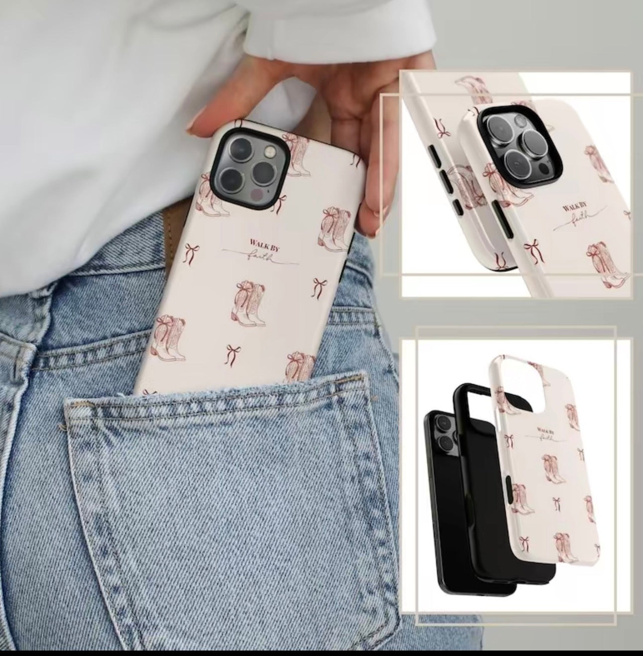 Walk By Faith iPhone Case