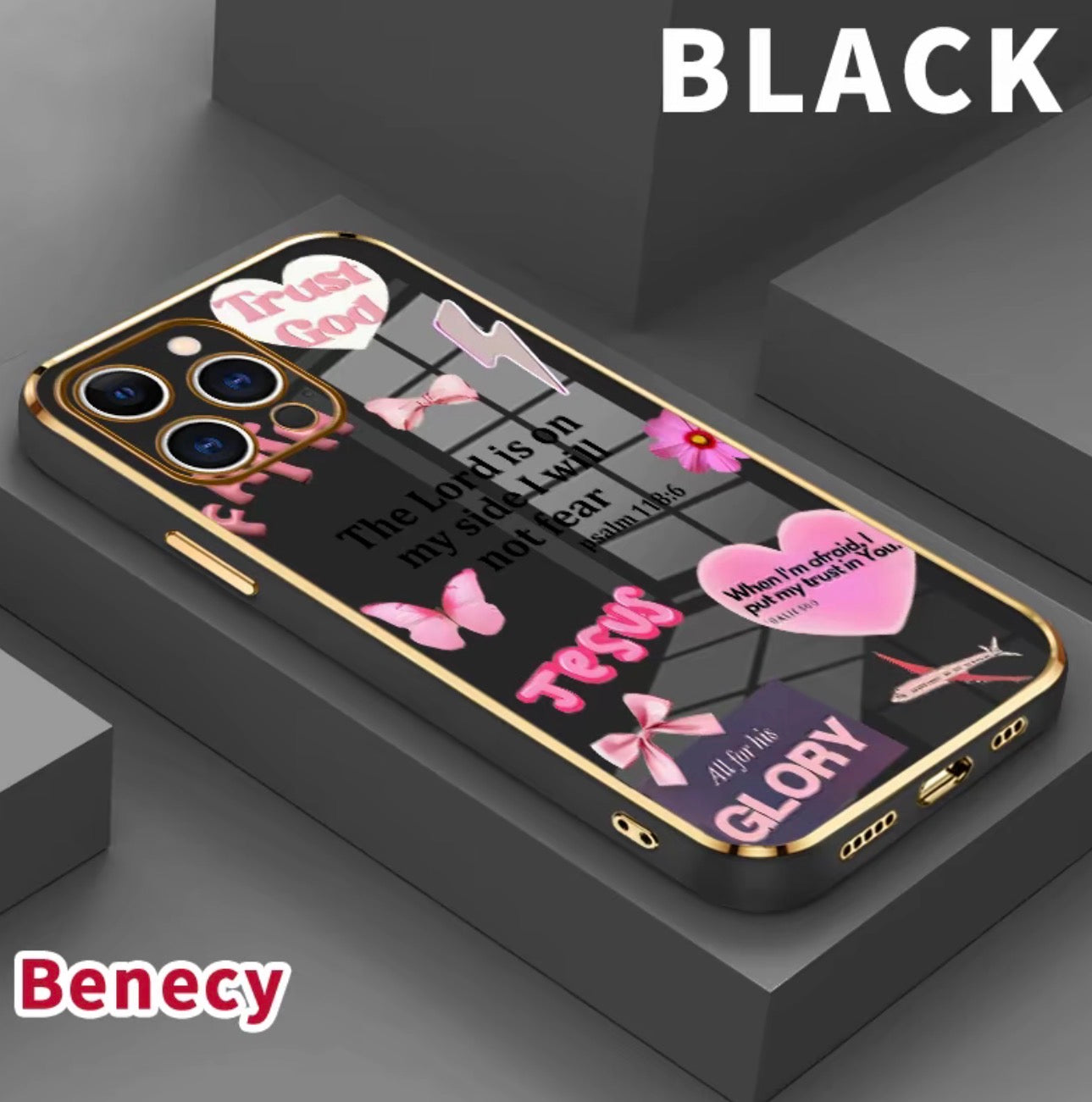 The Lord is on my side, I will not fear iPhone Case