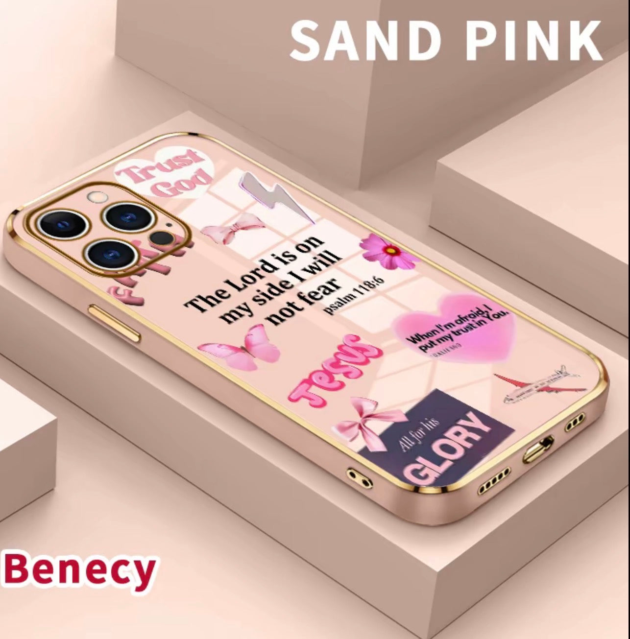 The Lord is on my side, I will not fear iPhone Case