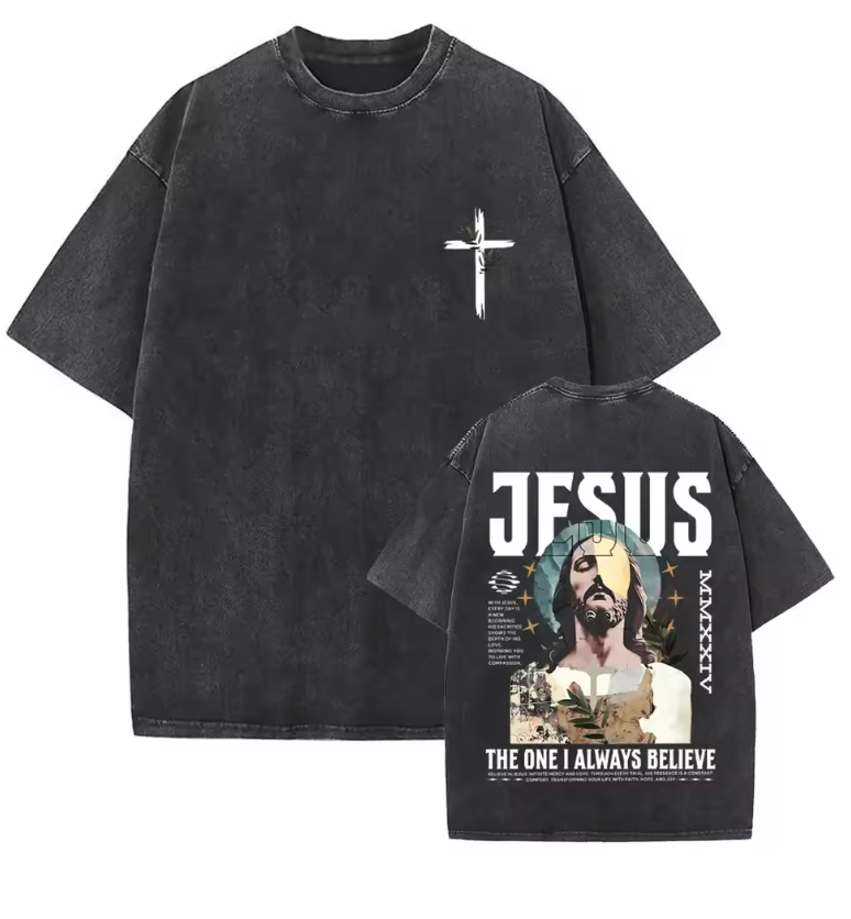 The One I Always Believe Jesus Vintage Washed T-shirt Men